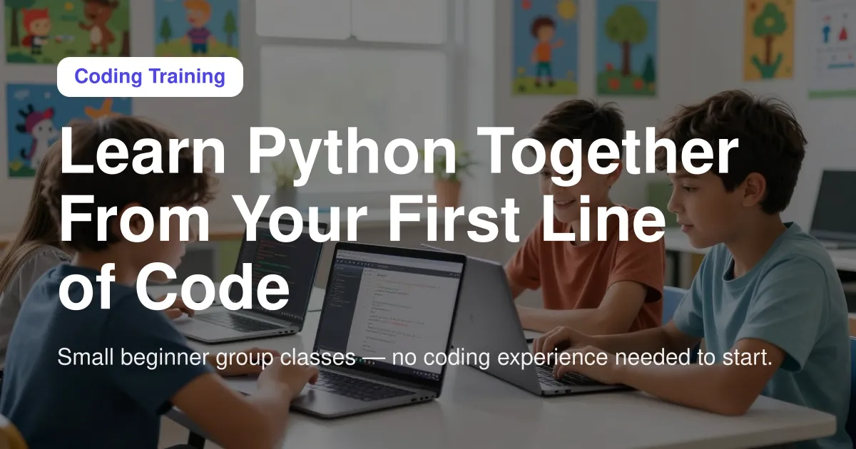Python Coding Group Classes for Beginners
